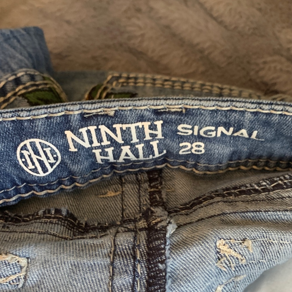 Ninth Hall Women's Classic Blue Wide Leg Jeans